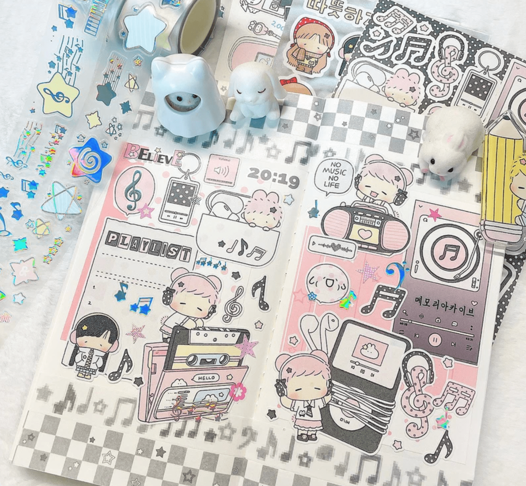 [LT143] NEW Lita Planet 'Digital Addiction' Sticker Pack (Pack/Singles) - Lita Planet_LT143S5 - Deco Sticker_korean_sticker_stationery