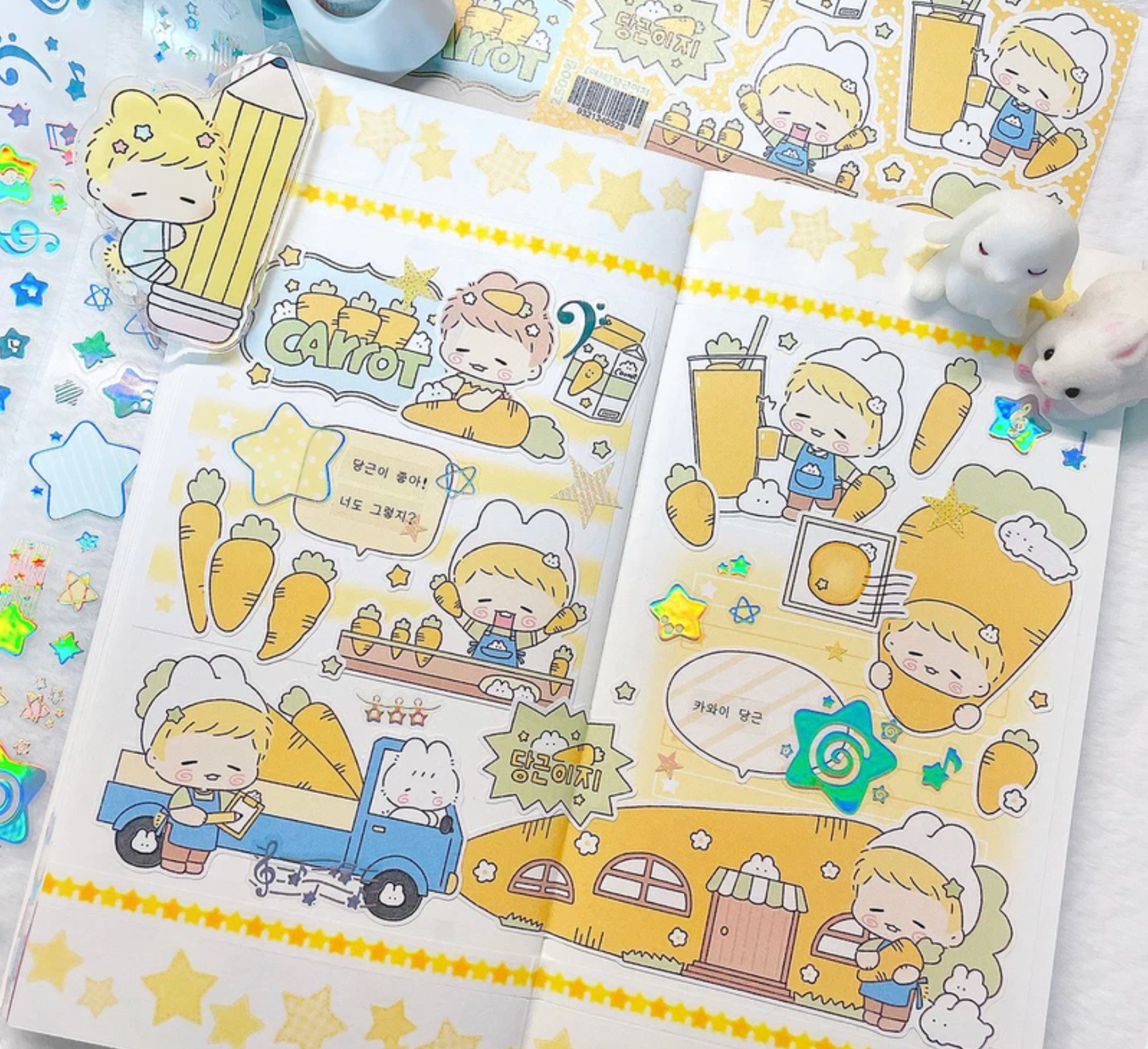 [LT144] NEW Lita Planet 'Veggies' Sticker Pack (Pack/Singles) - Lita Planet_LT144S5 - Deco Sticker_korean_sticker_stationery