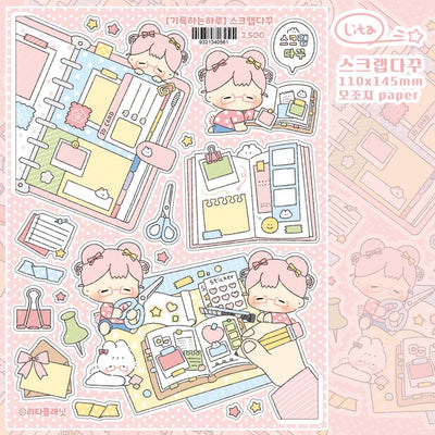 [LT146] Lita Planet 'Make a Note of Day' Sticker Pack (Pack/Singles) - Lita Planet_LT146S1 - Scrap Dakku_korean_sticker_stationery