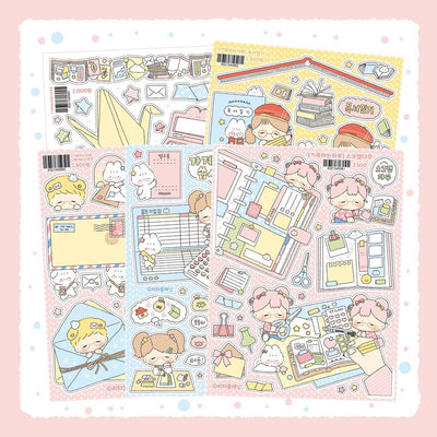 [LT146] Lita Planet 'Make a Note of Day' Sticker Pack (Pack/Singles) - Lita Planet_LT146 - Pack_korean_sticker_stationery