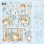 [LT148] NEW Lita Planet 'Flowers and Hanbok' Sticker Pack (Pack/Singles) - Lita Planet_LT148S3 - Forget Me Not_korean_sticker_stationery