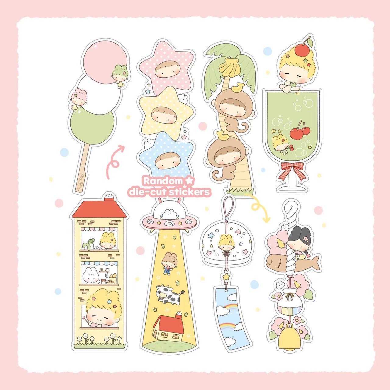 [LT152] NEW Lita Planet 'Random Die-cut' Sticker -Lita Planet__korean_sticker_stationery