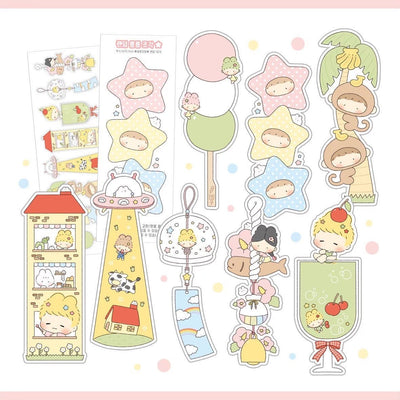 [LT152] NEW Lita Planet 'Random Die-cut' Sticker -Lita Planet__korean_sticker_stationery