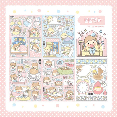 [LT154] NEW Lita Planet 'ZZZ' Sticker Pack (Pack/Singles) -Lita Planet_LT154 - Pack_korean_sticker_stationery