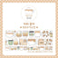 [LT163] NEW Lita Planet 'I Love Coffee' Kisscut Masking Tape 4cm x 5m -Lita Planet__korean_sticker_stationery