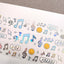 [LT165] NEW Lita Planet 'Pixel Music Note' Kisscut Masking Tape 2.5cm x 5m -Lita Planet__korean_sticker_stationery