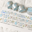 [LT166] NEW Lita Planet 'Raindrop' Kisscut Masking Tape 2.5cm x 5m -Lita Planet__korean_sticker_stationery