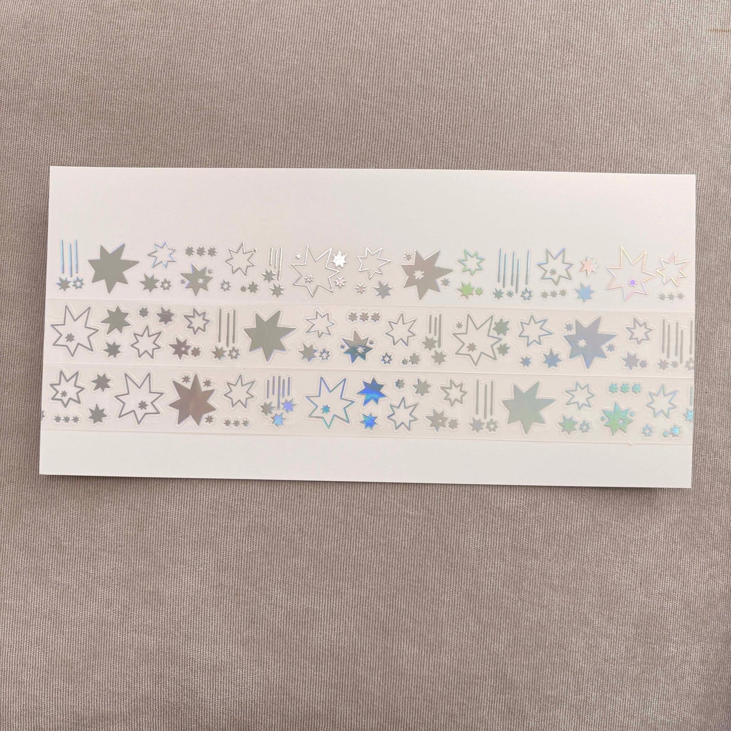 [LT168] NEW Lita Planet 'Spiky Star' Kisscut Masking Tape 2.5cm x 5m -Lita Planet__korean_sticker_stationery