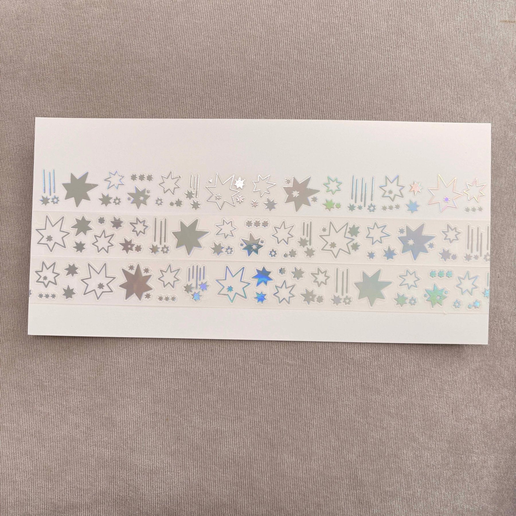 [LT168] NEW Lita Planet 'Spiky Star' Kisscut Masking Tape 2.5cm x 5m -Lita Planet__korean_sticker_stationery