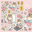 [LT30] Lita Planet New Year Flower Sticker Pack (Singles Only) - Lita Planet_LT30S4 - Fortune (Pink)_korean_sticker_stationery