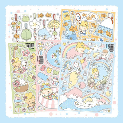 [LT52] Lita Planet Sparkling Summer Sticker Pack (Pack/Singles) - Lita Planet_LT52 - Pack_korean_sticker_stationery