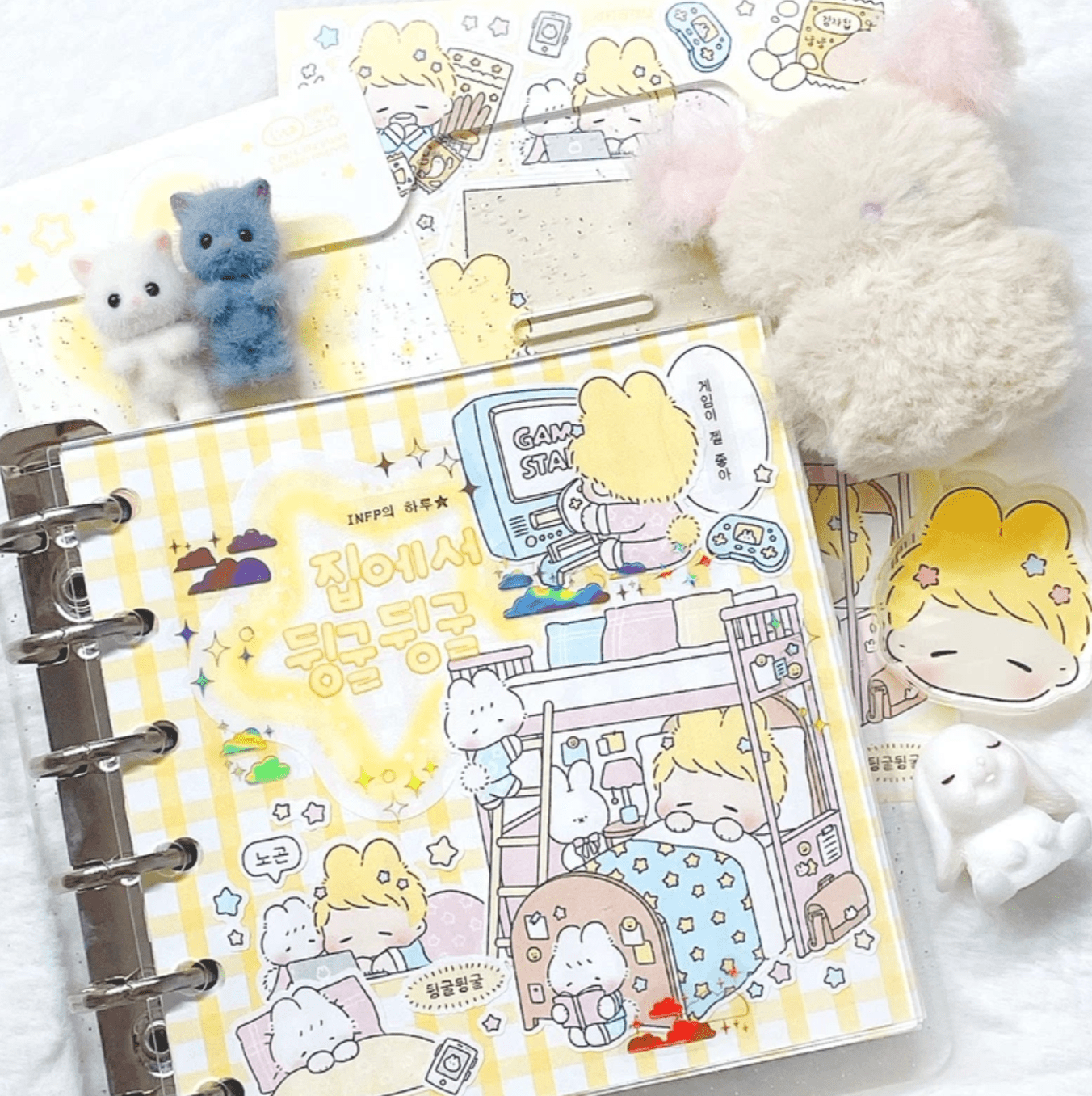 [LT61] Lita Planet Today's Routine Sticker Pack (Packs/Singles) - Lita Planet_LT61S5 - Today's Routine Memo_korean_sticker_stationery