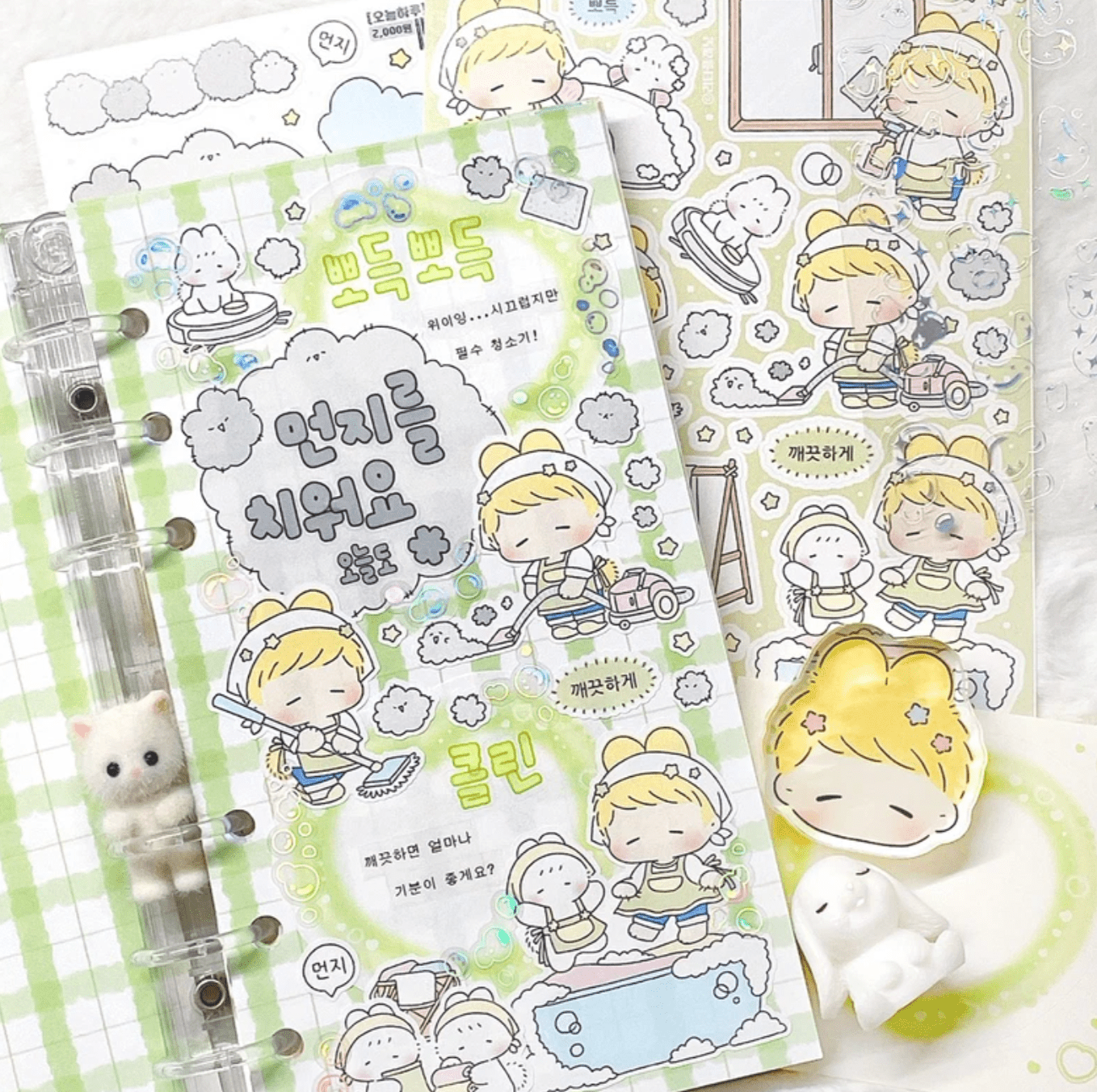 [LT61] Lita Planet Today's Routine Sticker Pack (Packs/Singles) - Lita Planet_LT61S5 - Today's Routine Memo_korean_sticker_stationery