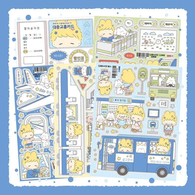 [LT62] Lita Planet Transportation Sticker Pack (Packs/Singles) - Lita Planet_LT62 - Pack_korean_sticker_stationery