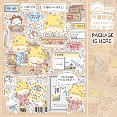 [LT63] Lita Planet Flex Sticker Pack (Packs/Singles) - Lita Planet_LT63S1 - Package is Here_korean_sticker_stationery
