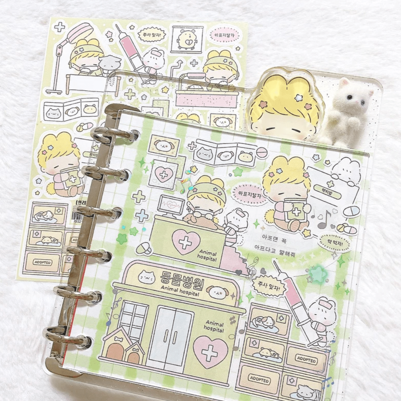 [LT69] Lita Planet Pets Sticker Pack (Packs/Singles) - Lita Planet_LT69S5 - Pet House Memo_korean_sticker_stationery