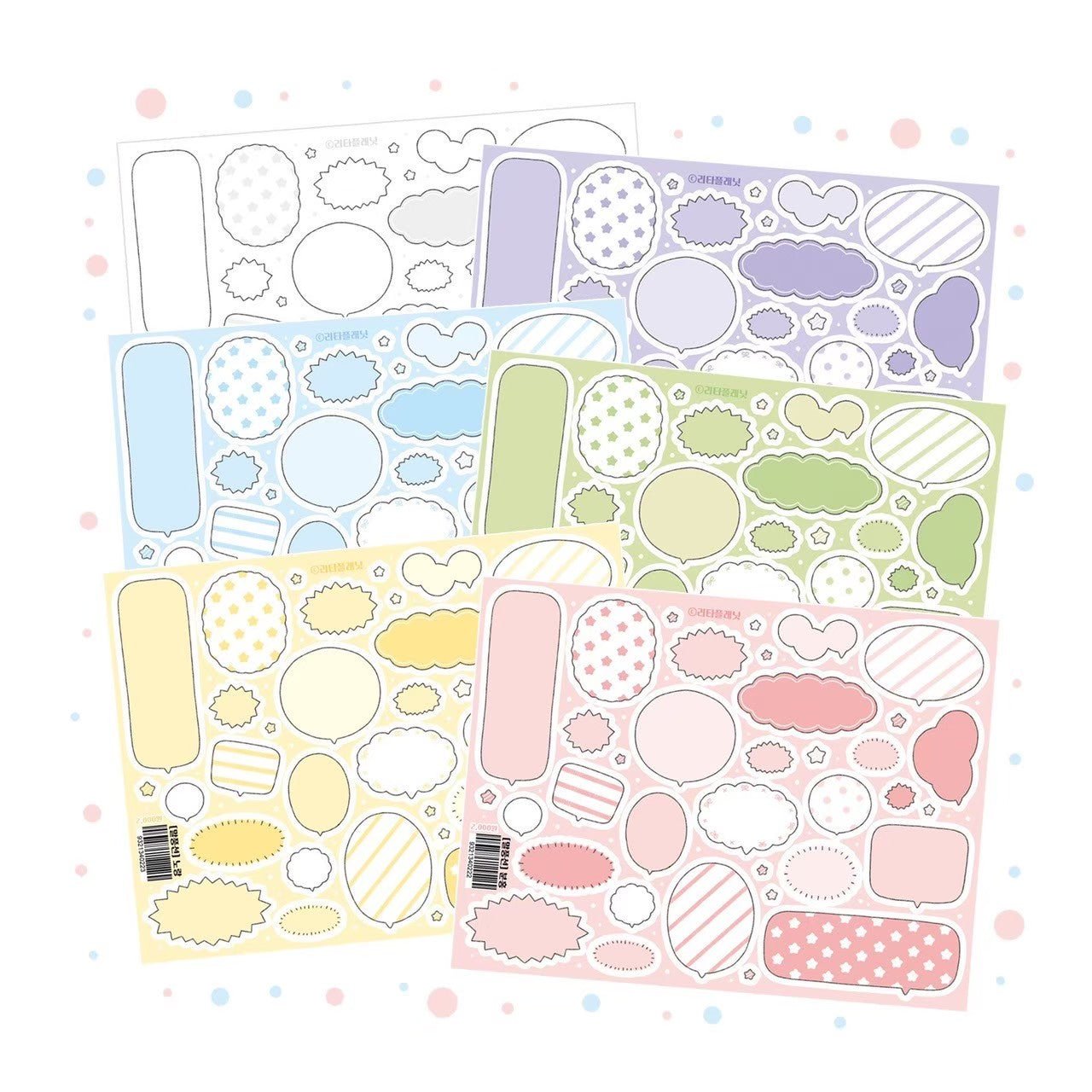 [LT75] Lita Planet Speech Bubble Sticker Pack - Lita Planet__korean_sticker_stationery