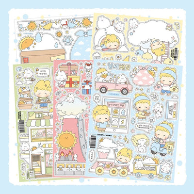 [LT96] Lita Planet Weather Factory Sticker Pack (Pack/Singles) - Lita Planet_LT96 - Pack_korean_sticker_stationery