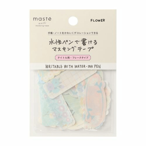 [maste] Washi Flakes Pack (options) - Mark's_Flower_korean_sticker_stationery