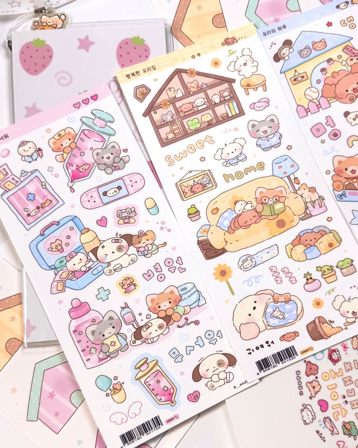[MB04] Maybean 'You & I Story ' Sticker Sheet Pack (Single/Pack) - Maybean_MB04S3 - Hospital is Scary_korean_sticker_stationery