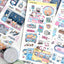 [MB05] Maybean 'Our Chaotic Day' Sticker Sheet Pack (Single/Pack) - Maybean_MB05S1 - Way to Work_korean_sticker_stationery