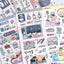 [MB05] Maybean 'Our Chaotic Day' Sticker Sheet Pack (Single/Pack) - Maybean_MB05S3 - Quiet Ride Home_korean_sticker_stationery