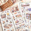 [MB06] Maybean 'Dreaming Bookmark' Sticker Sheet Pack (Single/Pack) - Maybean_MB06S3 - Cozy Book Cafe_korean_sticker_stationery