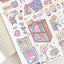 [MB06] Maybean 'Dreaming Bookmark' Sticker Sheet Pack (Single/Pack) - Maybean_MB06S1 - Special Used Book Store_korean_sticker_stationery