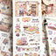 [MB06] Maybean 'Dreaming Bookmark' Sticker Sheet Pack (Single/Pack) - Maybean_MB06S3 - Cozy Book Cafe_korean_sticker_stationery