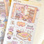 [MB06] Maybean 'Dreaming Bookmark' Sticker Sheet Pack (Single/Pack) - Maybean_MB06S3 - Cozy Book Cafe_korean_sticker_stationery