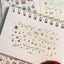 [MB23] Maybean 'Gold Foil Christmas' Kisscut Masking Tapes (options) - Maybean_MB23S2 - Gold Foil Objects_korean_sticker_stationery