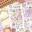 [MB24] NEW Maybean 'Making a Record of Today' Sticker Sheet Pack (Single/Pack) - Maybean_MB24S3 - Cozy Dream Diary (Blue)_korean_sticker_stationery