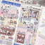 [MB24] NEW Maybean 'Making a Record of Today' Sticker Sheet Pack (Single/Pack) - Maybean_MB24S3 - Cozy Dream Diary (Blue)_korean_sticker_stationery