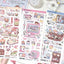[MB24] NEW Maybean 'Making a Record of Today' Sticker Sheet Pack (Single/Pack) - Maybean_MB24S3 - Cozy Dream Diary (Blue)_korean_sticker_stationery