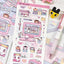 [MB24] NEW Maybean 'Making a Record of Today' Sticker Sheet Pack (Single/Pack) - Maybean_MB24S3 - Cozy Dream Diary (Blue)_korean_sticker_stationery