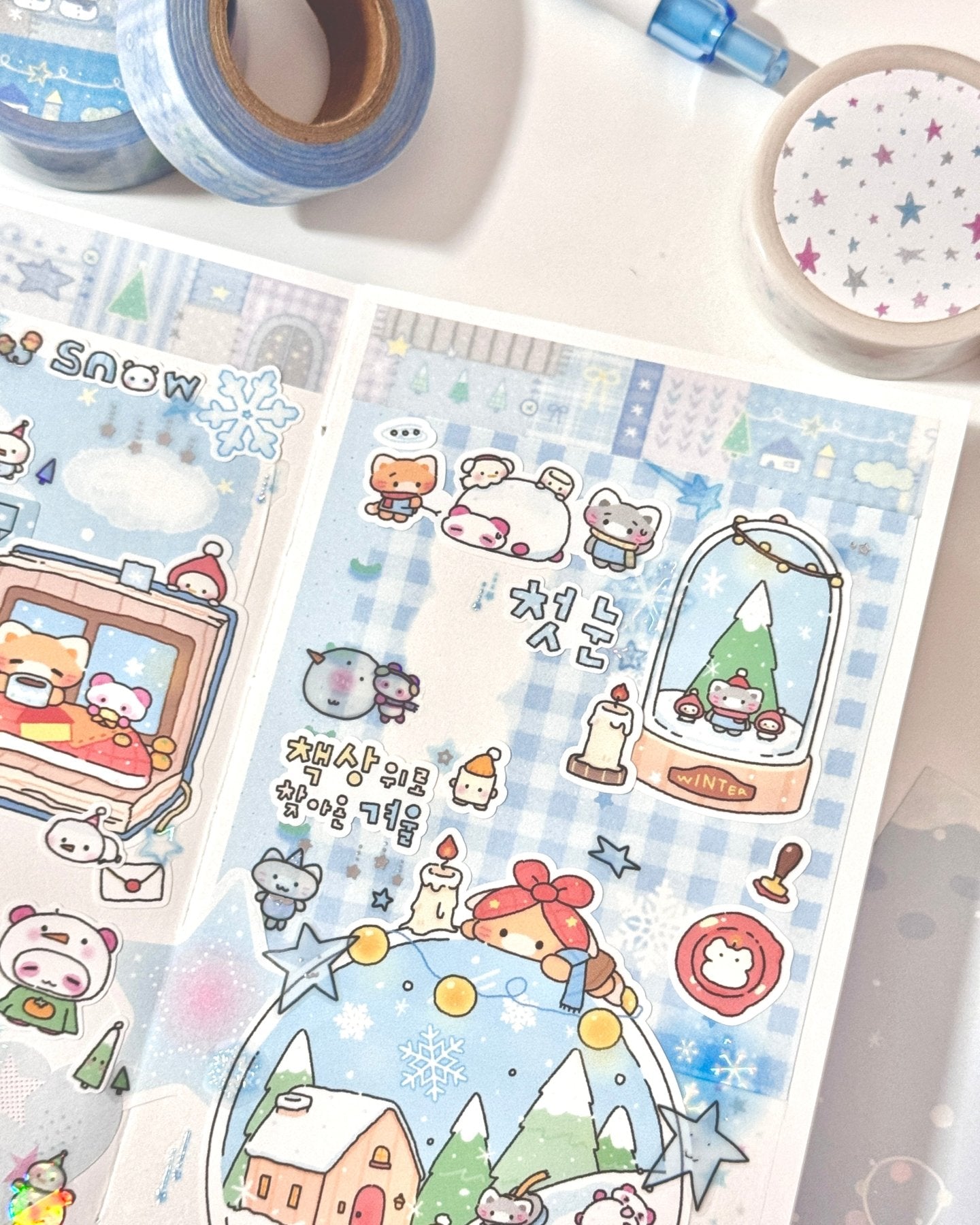 [MB26] NEW Maybean 'Quilt Pieces' Masking Tape Set - Maybean__korean_sticker_stationery