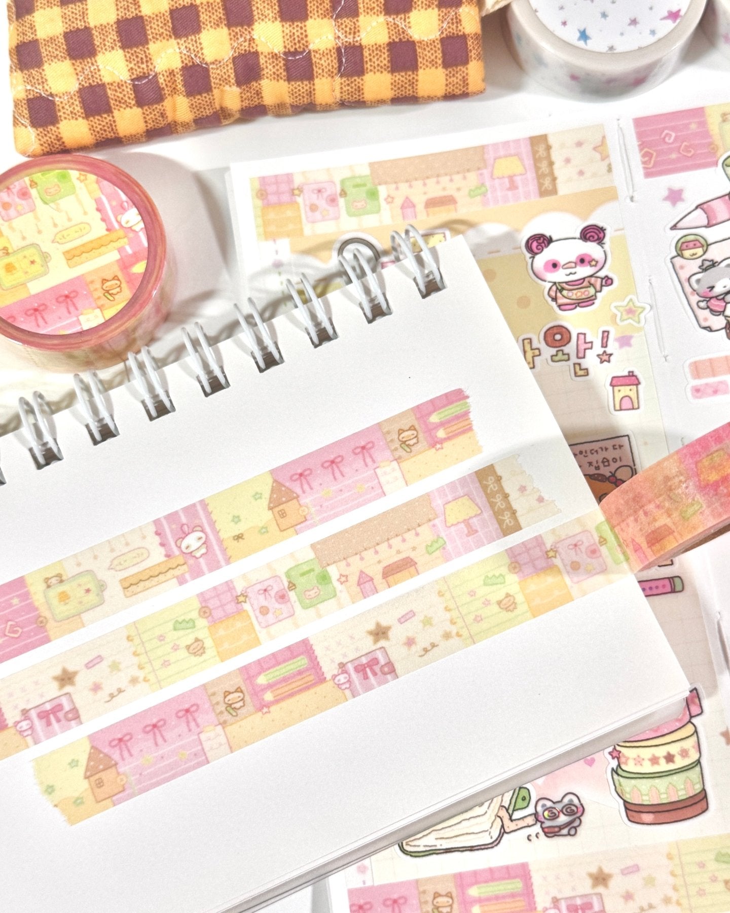 [MB26] NEW Maybean 'Quilt Pieces' Masking Tape Set - Maybean__korean_sticker_stationery