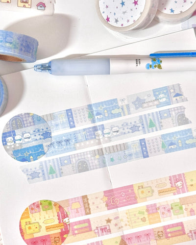 [MB26] NEW Maybean 'Quilt Pieces' Masking Tape Set - Maybean__korean_sticker_stationery