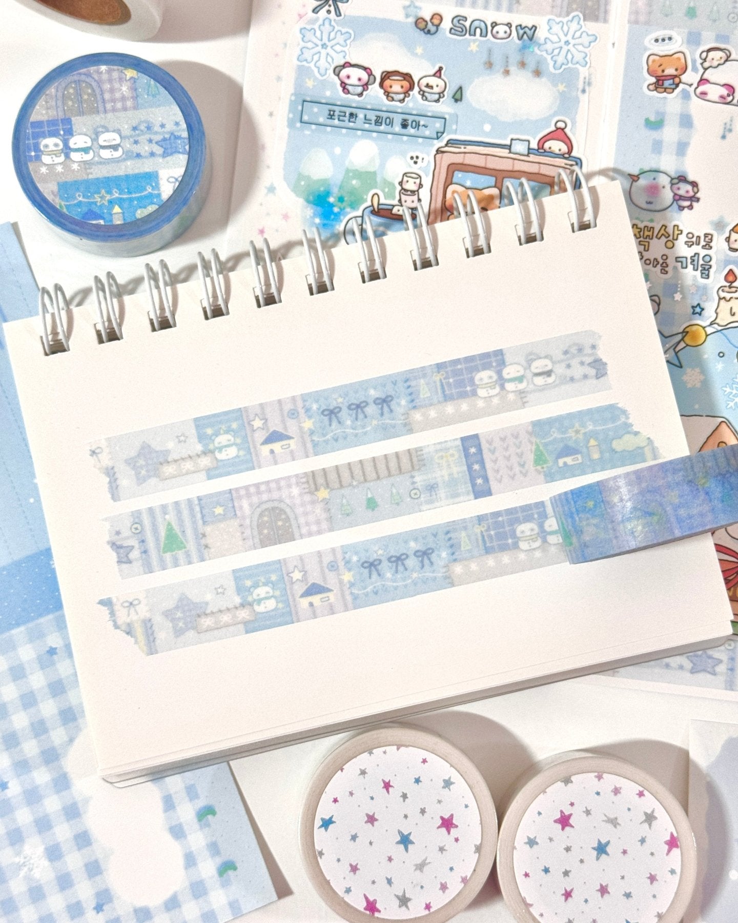 [MB26] NEW Maybean 'Quilt Pieces' Masking Tape Set - Maybean__korean_sticker_stationery
