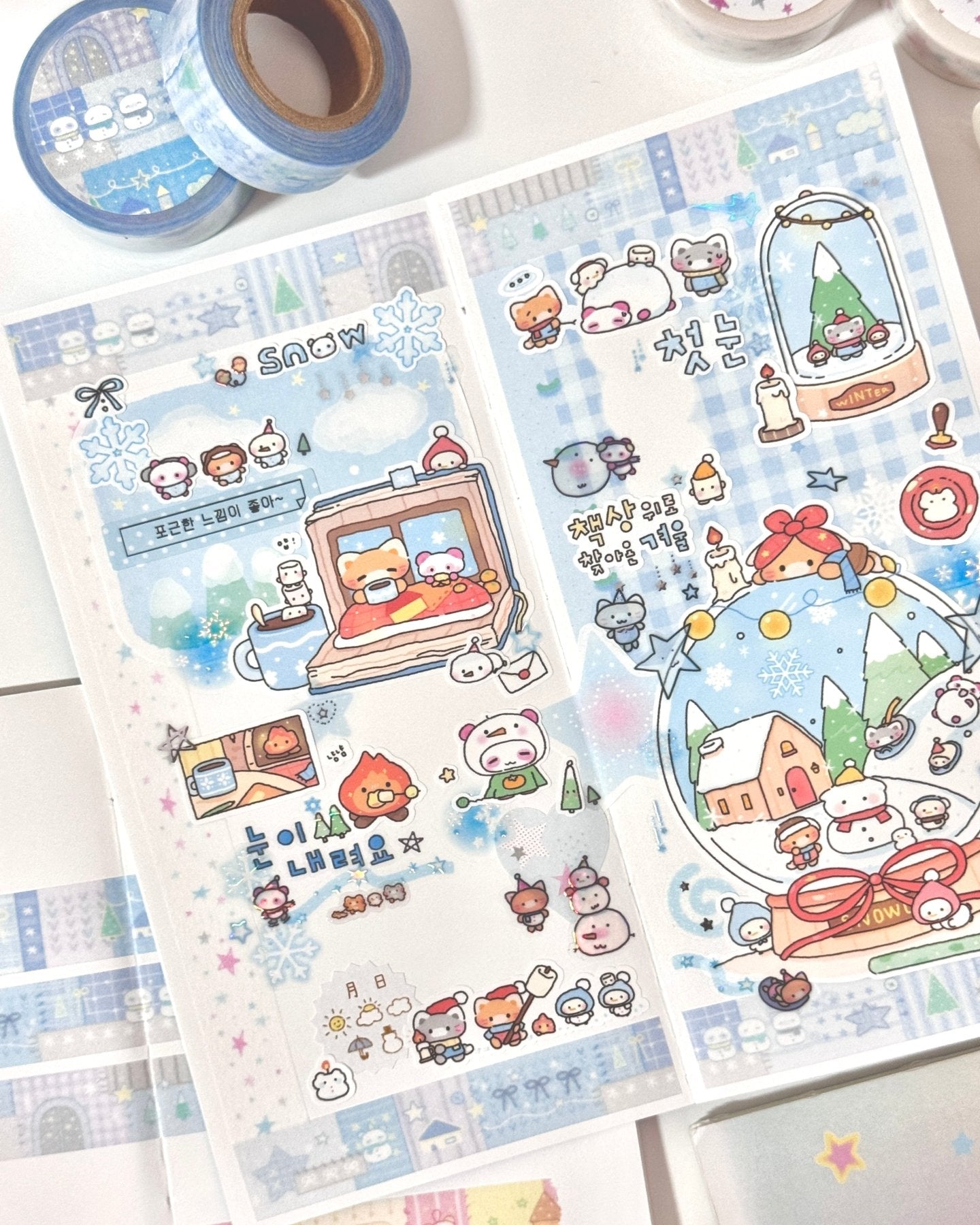 [MB26] NEW Maybean 'Quilt Pieces' Masking Tape Set - Maybean__korean_sticker_stationery