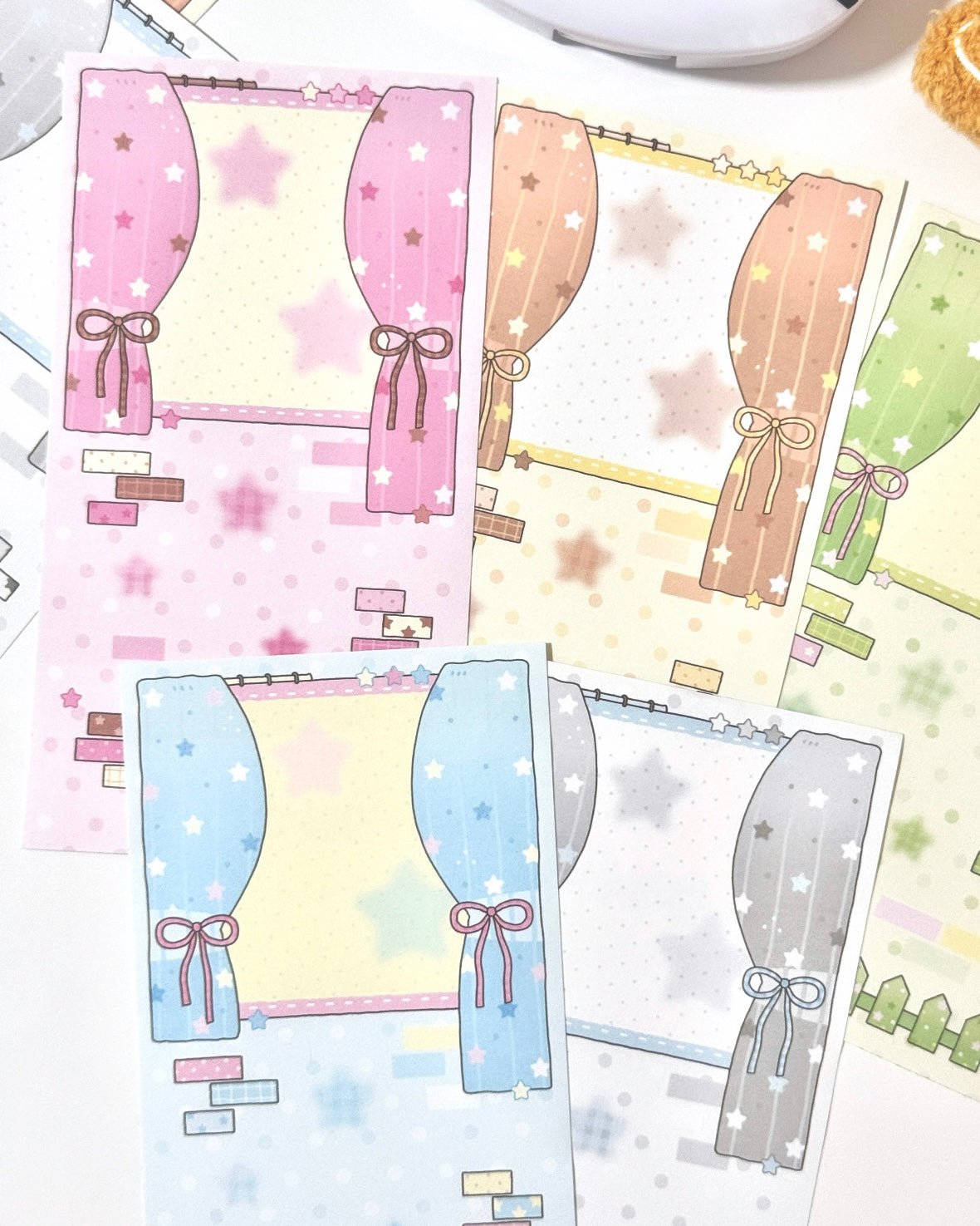 [MB27] NEW Maybean 'Curtain Memo' Sticker Set - Maybean__korean_sticker_stationery