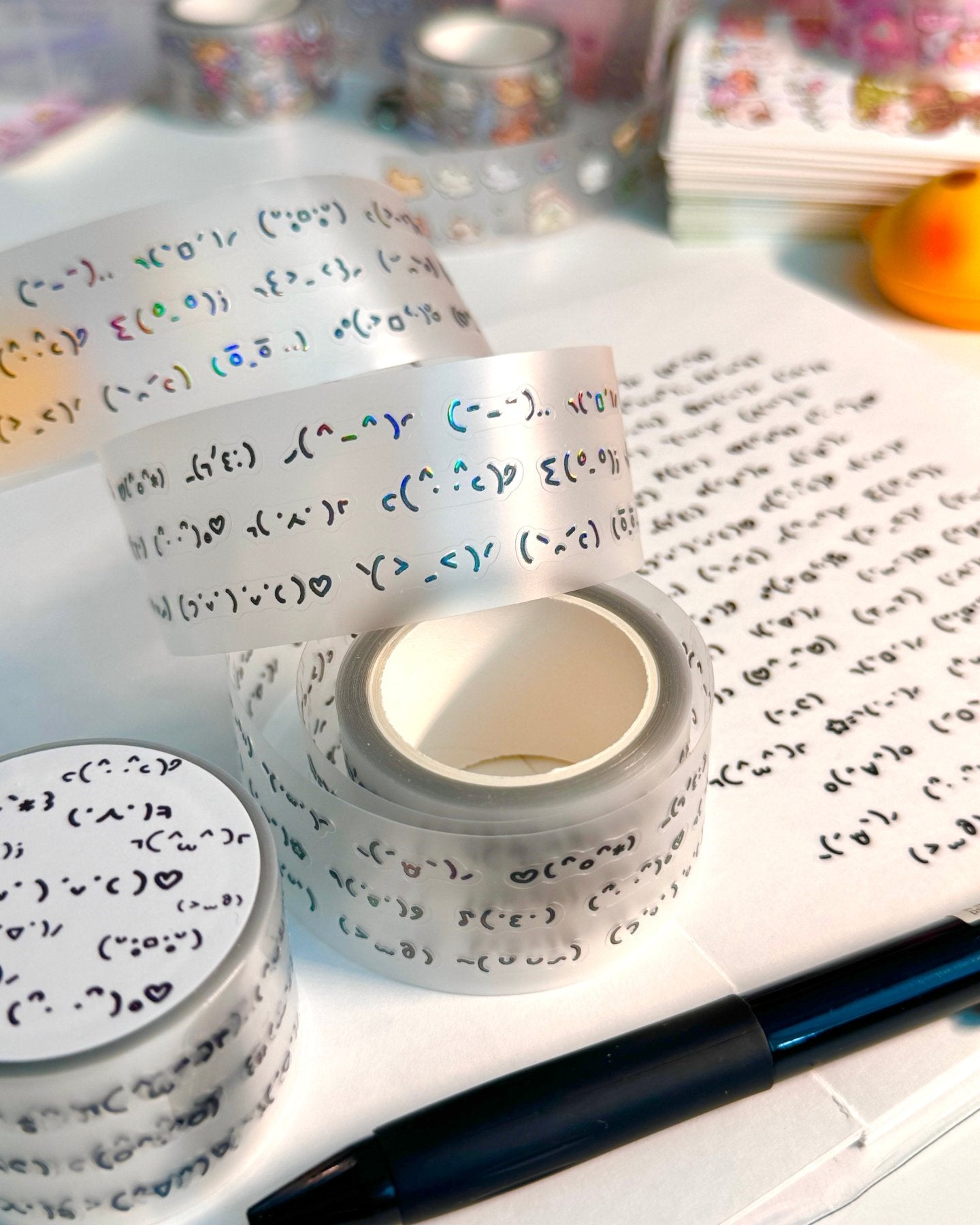 [MB29] NEW Maybean Kisscut Masking Tapes (options) - Maybean_MB29S4 - Emoticons_korean_sticker_stationery