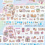 [MB30] NEW Maybean x Heeyane Collaboration Sticker Pack & Tape Set (options) - Maybean_MB30S2 - Kisscut Set_korean_sticker_stationery