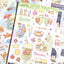 [MB33] NEW Maybean 'Refreshing Pieces' Sticker Pack (Singles/Pack) -Maybean_MB33S3 - Fireworks (Gray)_korean_sticker_stationery