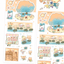 [MB34] NEW Maybean x DingulDaengul x Mangledoor x Heeyane Collaboration 'Sunshine-Filled' Sticker Pack -Maybean__korean_sticker_stationery