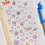 [MB35] NEW Maybean '3D Foil Kiss-Cut Masking Tape' (options) -Maybean_MB35S2 - Choco Pen Doodles_korean_sticker_stationery