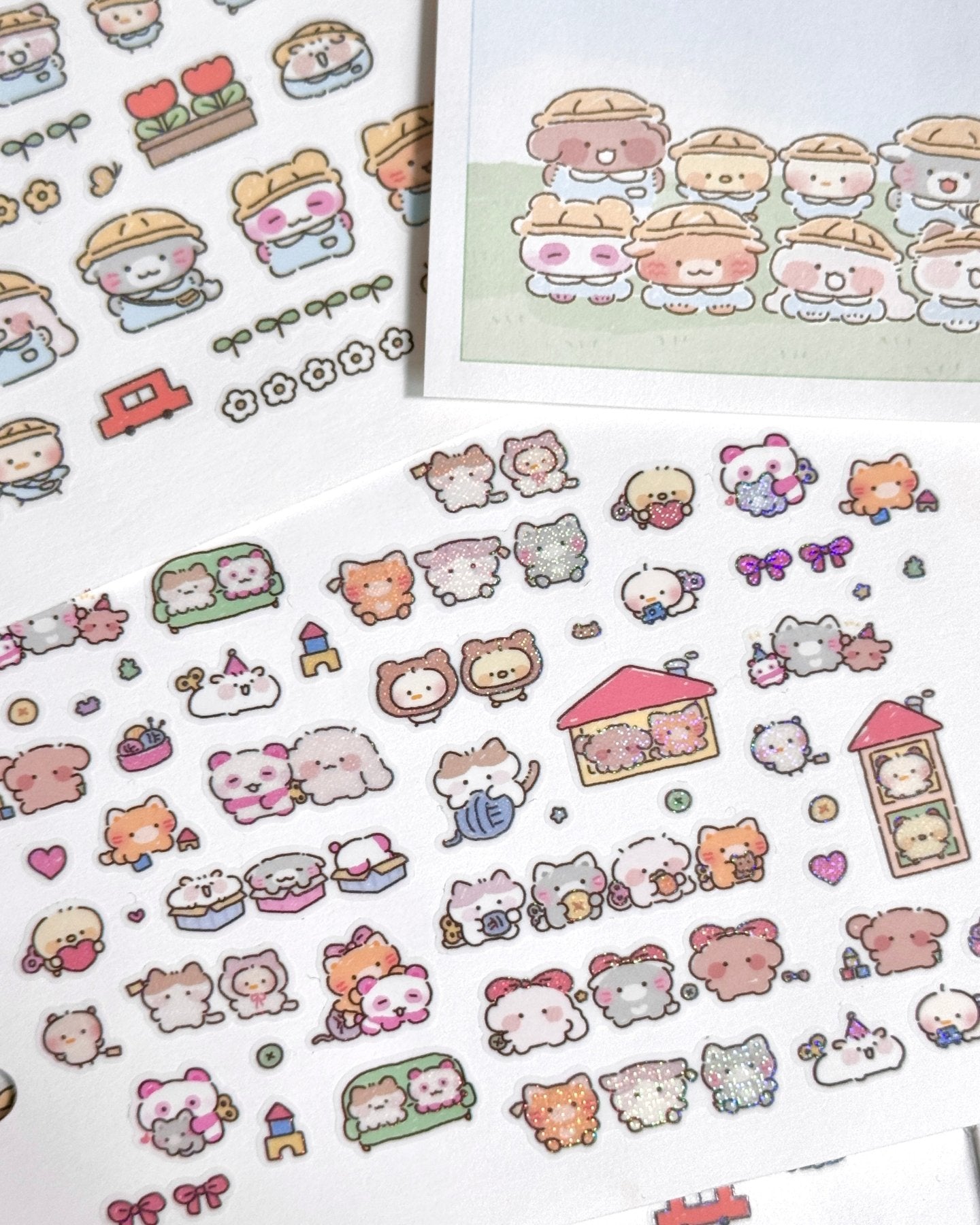 [MB37] NEW Maybean × NyungNyung Shop 🐥 'Sunshine Class' Collaboration Kiss-Cut Pack -Maybean__korean_sticker_stationery