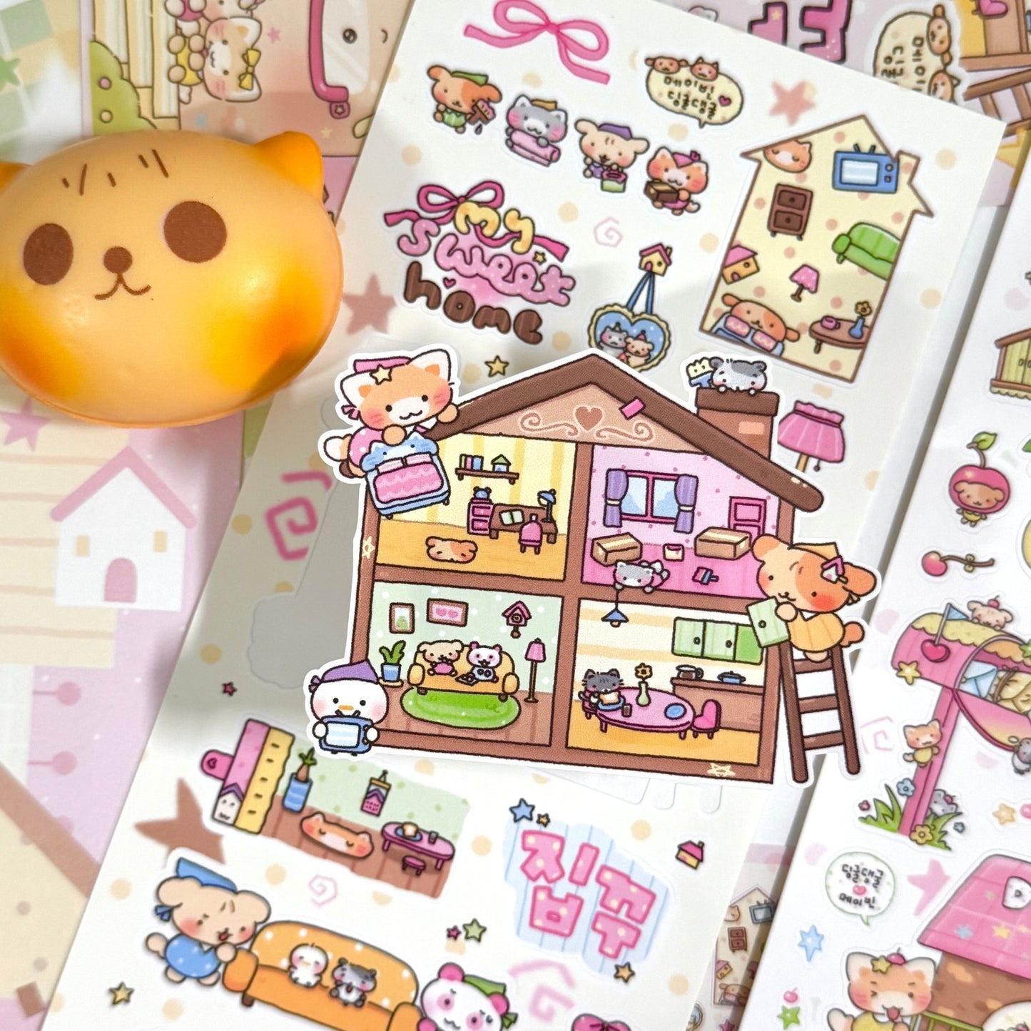 [MB39] NEW Maybean 'Yum Yum' Sticker Pack (Singles/Pack) -Maybean_MB39S3 - Chicken_korean_sticker_stationery