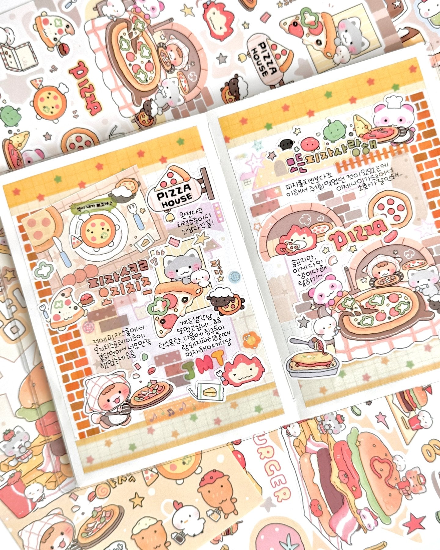 [MB39] NEW Maybean 'Yum Yum' Sticker Pack (Singles/Pack) -Maybean_MB39S3 - Chicken_korean_sticker_stationery