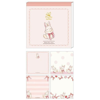 [MDS14] Takei Miki Mimi Rabbit Memo Pad (options) - MDS_MDS14S1 - Strawberry & Ribbon (Pink)_korean_sticker_stationery